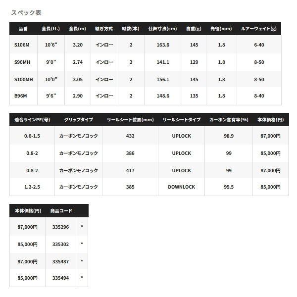 画像: ≪'23年9月新商品！≫ シマノ '23 エクスセンス インフィニティ B96M 〔仕舞寸法 148.6cm〕 【保証書付き】 [9月発売予定/ご予約受付中] 【大型商品1/代引不可】
