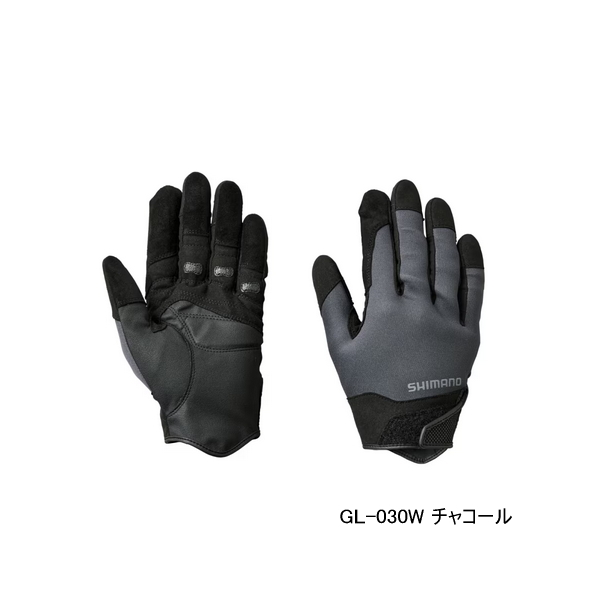 画像1: ≪'23年10月新商品！≫ シマノ タイタニューム・アルファ ロックショア グローブ GL-030W チャコール XLサイズ [10月発売予定/ご予約受付中]