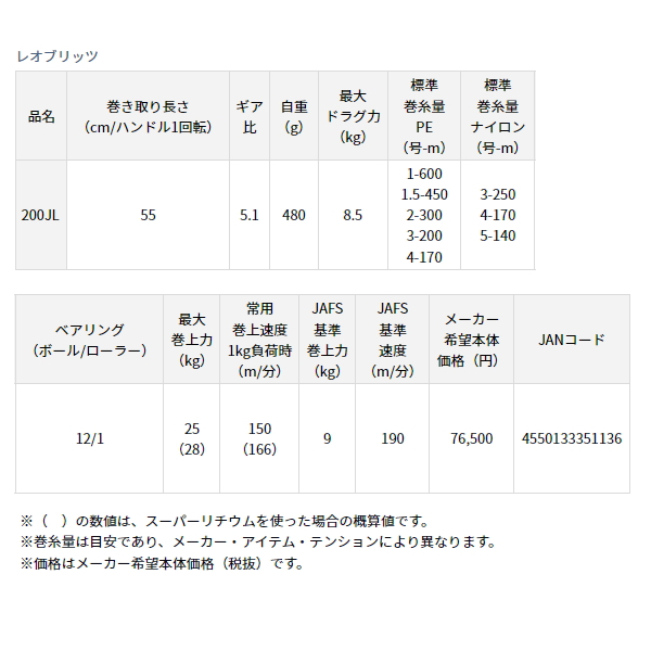 画像: ≪'23年8月新商品！≫ ダイワ レオブリッツ 200JL(左) 【小型商品】