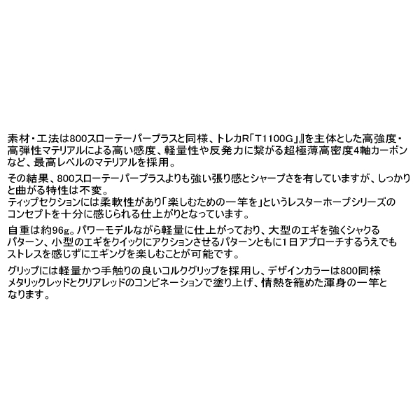 ≪'23年11月新商品！≫ 宇崎日新 レスターホープ 7.9 MH 〔仕舞