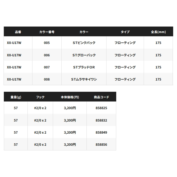 画像: ≪'23年6月新商品！≫ シマノ コルトスナイパー グラノダイブ 175F フラッシュブースト XX-U17W 001 SRイワシ 175mm/57g 【2個セット】 【小型商品】