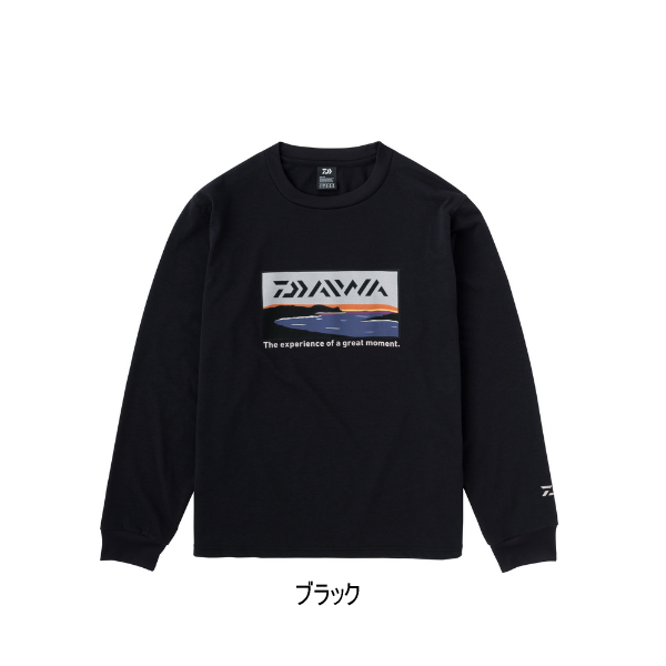 画像1: ≪'23年9月新商品！≫ ダイワ グラフィックロングTシャツ サーフ DE-8423 ブラック 2XLサイズ