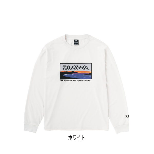 画像1: ≪'23年9月新商品！≫ ダイワ グラフィックロングTシャツ サーフ DE-8423 ホワイト 2XLサイズ