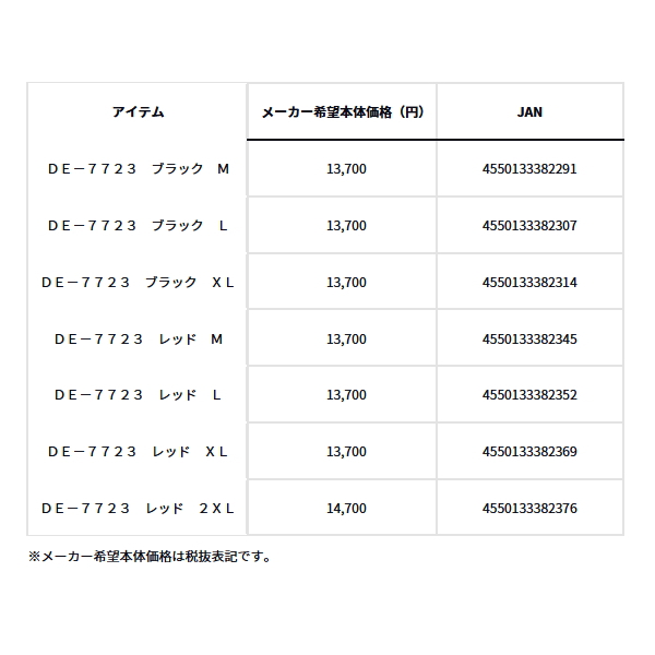 画像: ≪'23年10月新商品！≫ ダイワ エキスパートライトジップシャツ DE-7723 レッド Lサイズ