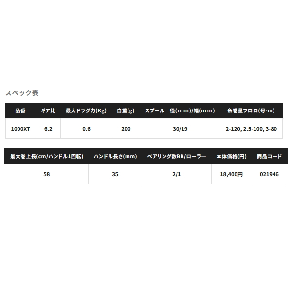 画像: シマノ 08 チヌマチック 1000XT(右) 【小型商品】