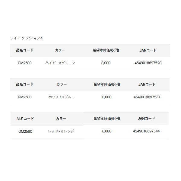 画像: がまかつ ライトクッション4 GM-2580 レッド×オレンジ