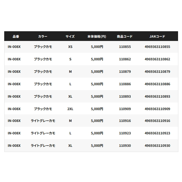 画像: ≪'24年3月新商品！≫ シマノ サン プロテクション インナー シャツ ハイネック IN-008X チャコール Lサイズ [3月発売予定/ご予約受付中]