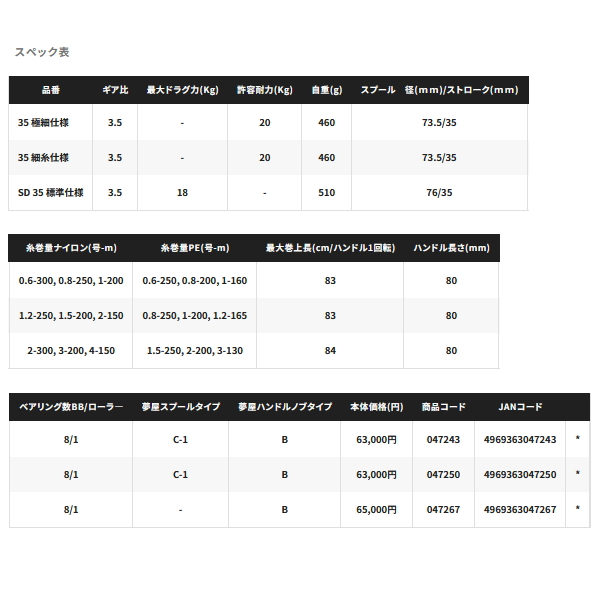 画像: 【送料サービス】 ≪'24年4月新商品！≫ シマノ '24 フリーゲン SD 35 標準仕様 [4月発売予定/ご予約受付中] 【小型商品】