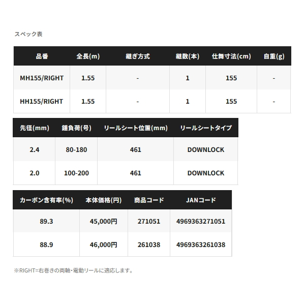 画像: ≪'24年4月新商品！≫ シマノ '24 イカセブン HH155/右 〔仕舞寸法 155cm〕 【保証書付き】 [4月発売予定/ご予約受付中] 【大型商品1/代引不可】