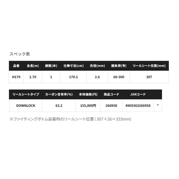 画像: ≪'24年5月新商品！≫ シマノ '24 チェルマーレ 泳がせ H170 〔仕舞寸法 170.1cm〕 【保証書付き】 [5月発売予定/ご予約受付中] 【大型商品1/代引不可】
