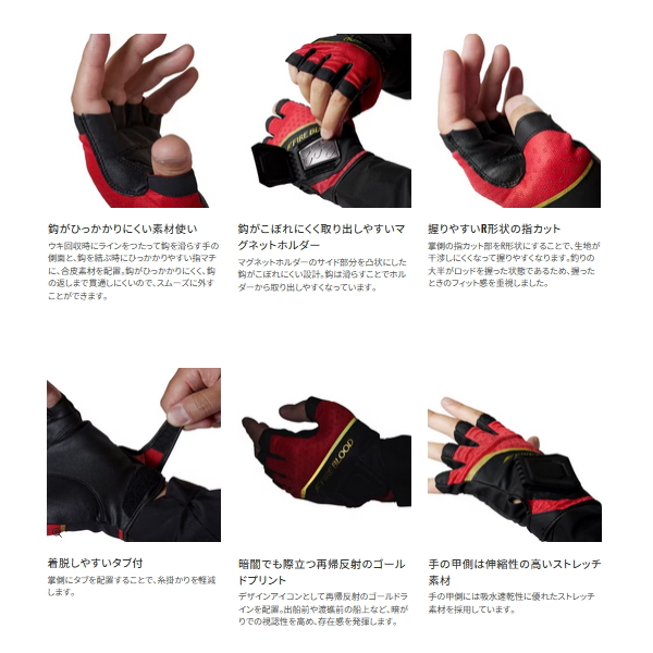 画像3: ≪'24年3月新商品！≫ シマノ リミテッドプロ マグネット 速乾 グローブ 5 GL-101X リミテッドブラック XLサイズ [3月発売予定/ご予約受付中]