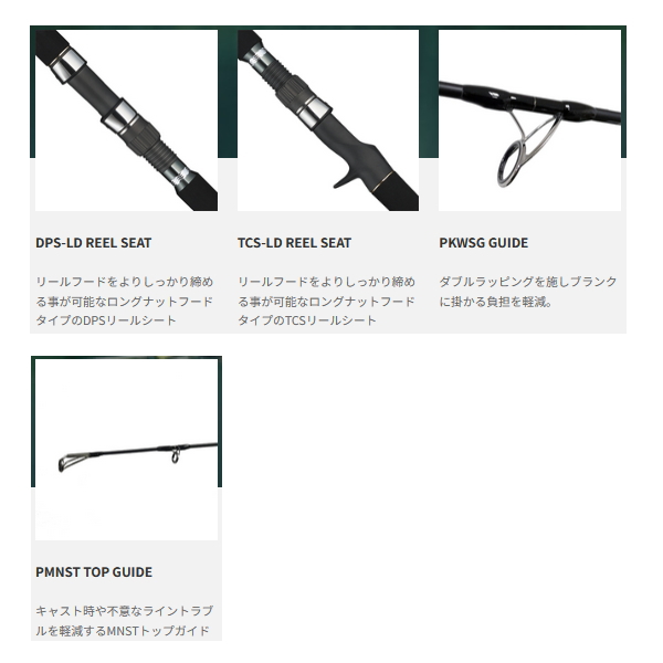 画像2: ≪'24年4月新商品！≫ テイルウォーク（tail walk） ジグフォース SSD S650-LJ 〔仕舞寸法 149cm〕 【保証書付き】 [4月発売予定/ご予約受付中] 【大型商品1/代引不可】