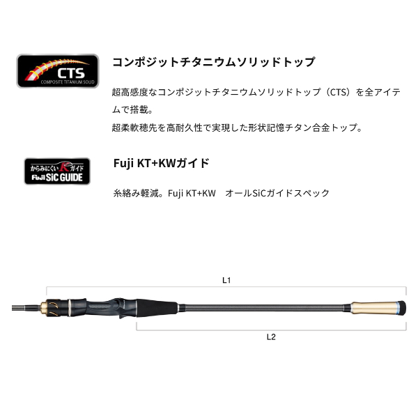 画像2: ≪'24年4月新商品！≫ アルファタックル（alpha tackle） アルファソニック タチウオテンヤ GZ 160MH 〔仕舞寸法 113cm〕 [4月発売予定/ご予約受付中]