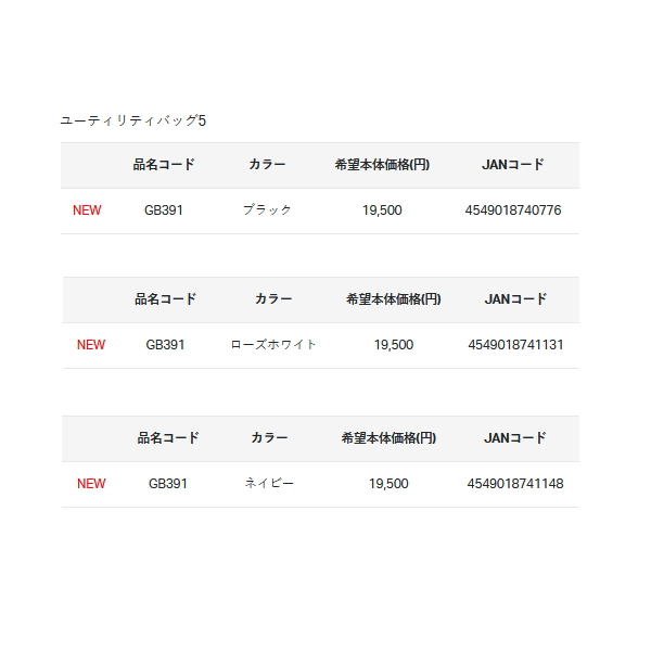 画像: ≪'24年2月新商品！≫ がまかつ ユーティリティバッグ5 GB-391 ブラック