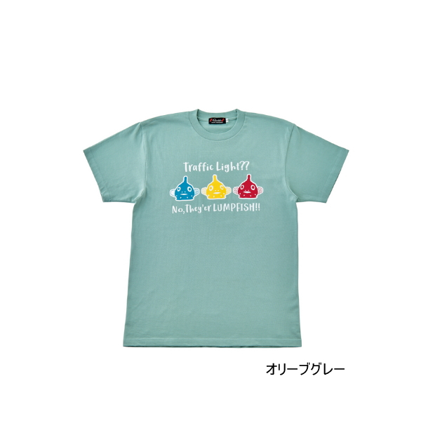 画像1: ≪'24年2月新商品！≫ がまかつ Tシャツ(ダンゴウオ) GM-3743 オリーブグレー LLサイズ