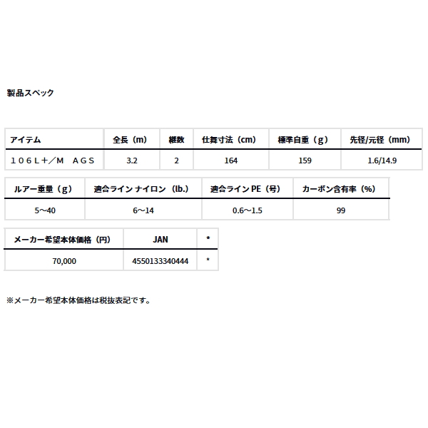 画像: ≪'23年11月新商品！≫ ダイワ カムイランケタム 106L+/M AGS 〔仕舞寸法 164cm〕 【保証書付き】【大型商品1/代引不可】