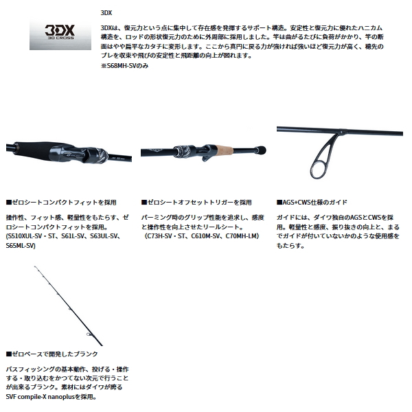 画像4: ≪'24年3月新商品！≫ ダイワ スティーズ リアルコントロール C610M-SV 〔仕舞寸法 178cm〕 【保証書付き】 【大型商品1/代引不可】