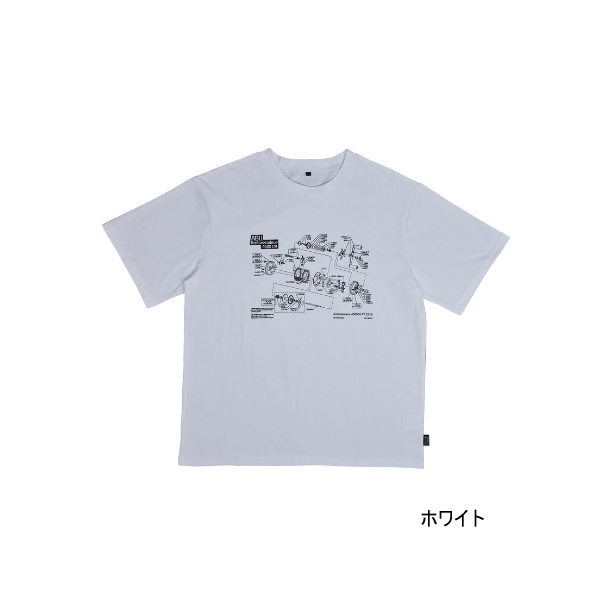 画像1: ≪'24年3月新商品！≫ アブガルシア バグオフ 4600CA展開図Tシャツ ホワイト Mサイズ 【返品不可】