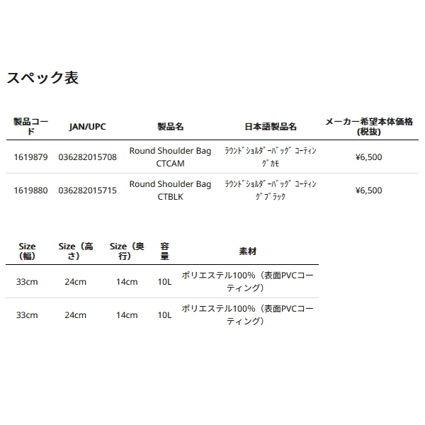 画像: ≪'24年2月新商品！≫ アブガルシア ラウンドショルダーバッグ コーティングブラック 10L 【返品不可】