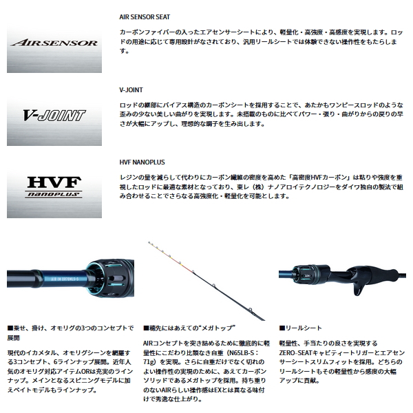 画像3: ≪'24年4月新商品！≫ ダイワ エメラルダス AIR イカメタル K410LB-S 〔仕舞寸法 108cm〕 【保証書付き】