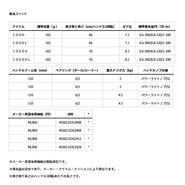 画像: ≪'24年4月新商品！≫ ダイワ ティエラ AIR IC 100H(右) 【小型商品】