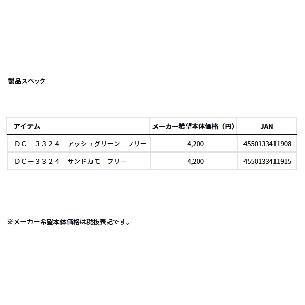 画像: ≪'24年4月新商品！≫ ダイワ ストリームジェットキャップ DC-3324 アッシュグリーン フリーサイズ
