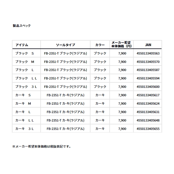 画像: ≪'24年4月新商品！≫ ダイワ タイトフィットフィッシングブーツ FB-2351-T ブラック Lサイズ
