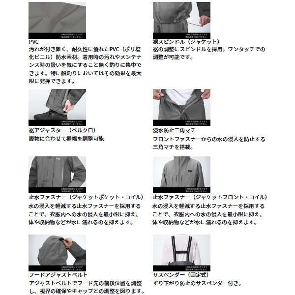 画像2: ≪'24年4月新商品！≫ ダイワ PVCオーシャンレインスーツ DR-9024 ライムイエロー Lサイズ