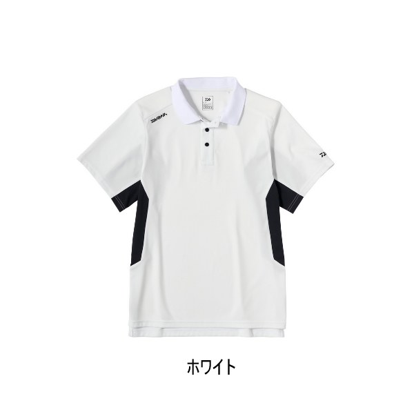 画像1: ≪'24年5月新商品！≫ ダイワ オーシャンタフポロシャツ DE-9424 ホワイト Lサイズ