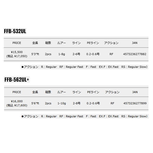 画像: ≪'24年9月新商品！≫ メジャークラフト ファインテール ビギンズ FFB-562UL+ 〔仕舞寸法 86.5cm〕 【保証書付き】