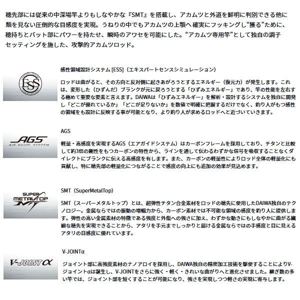 画像2: ≪'24年11月新商品！≫ ダイワ 極鋭 アカムツ MH-205 〔仕舞寸法 145cm〕 【保証書付き】 【大型商品1/代引不可】