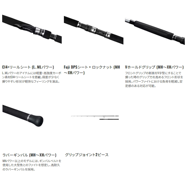 画像3: ≪'25年1月新商品！≫ シマノ '25 グラップラー タイプ C S82XH 〔仕舞寸法 184.5cm〕 【保証書付き】 [1月発売予定/ご予約受付中] 【大型商品1/代引不可】