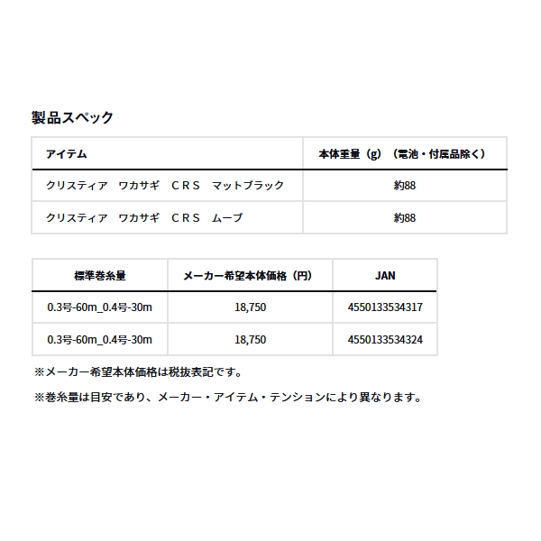 画像: ダイワ クリスティア ワカサギ CRS ムーブ 【小型商品】