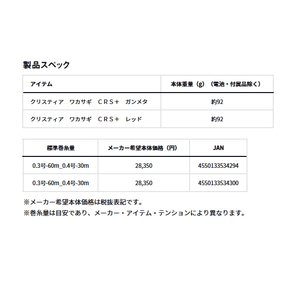 画像: ≪'24年10月新商品！≫ ダイワ クリスティア ワカサギ CRS+ レッド 【小型商品】