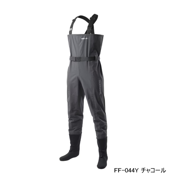 画像1: ≪'25年1月新商品！≫ シマノ DS4 ウェーダー チェストハイ ソックス FF-044Y チャコール 2XLサイズ [1月発売予定/ご予約受付中]