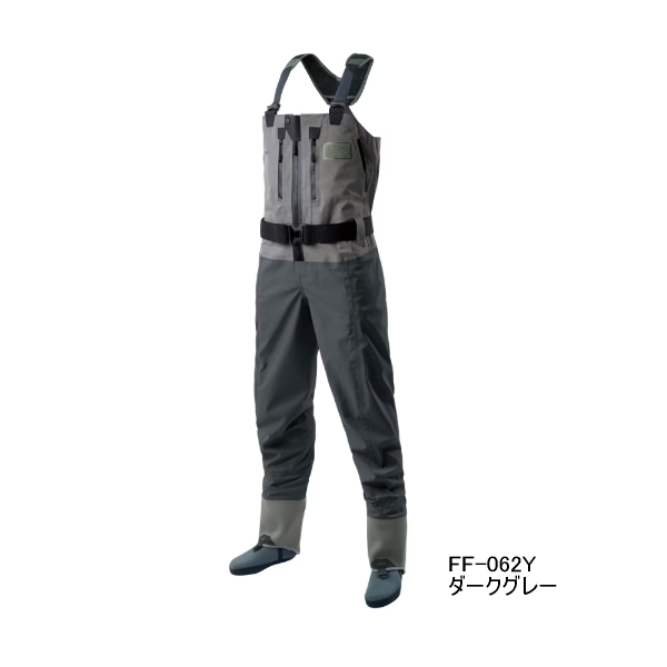 画像1: ≪'25年1月新商品！≫ シマノ DS ストレッチウェーダー プロ Z ソックス FF-062Y ダークグレー M(L)サイズ [1月発売予定/ご予約受付中]