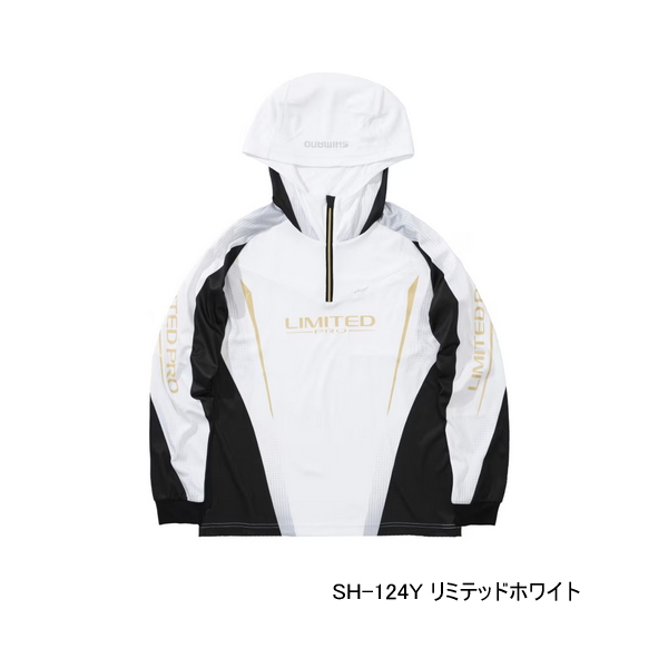 画像1: ≪'25年3月新商品！≫ シマノ リミテッド プロ ハーフジップフーディ SH-124Y リミテッドホワイト Lサイズ [3月発売予定/ご予約受付中]