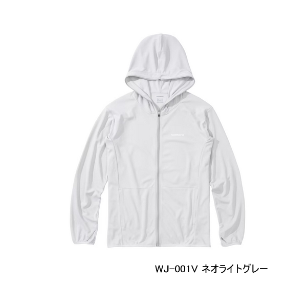 画像1: ≪'25年3月新商品！≫ シマノ サン プロテクション ジップアップ パーカー WJ-001V ネオライトグレー 2XLサイズ [3月発売予定/ご予約受付中]