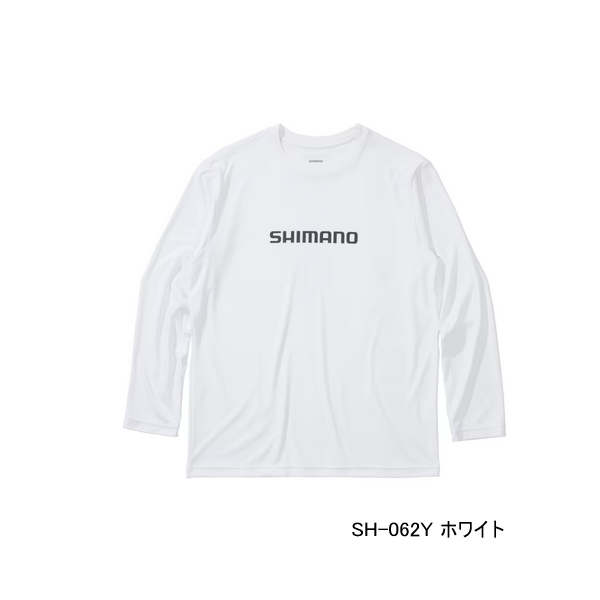 画像1: ≪'25年3月新商品！≫ シマノ サン プロテクション Tシャツ ロングスリーブ SH-062Y ホワイト Sサイズ [3月発売予定/ご予約受付中]