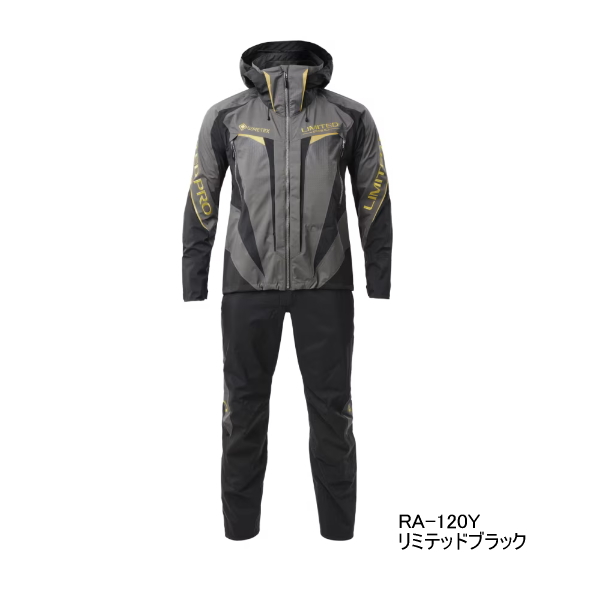 画像1: ≪'25年3月新商品！≫ シマノ リミテッド プロ ゴアテックス レインスーツ RA-120Y リミテッドブラック XLサイズ [3月発売予定/ご予約受付中]