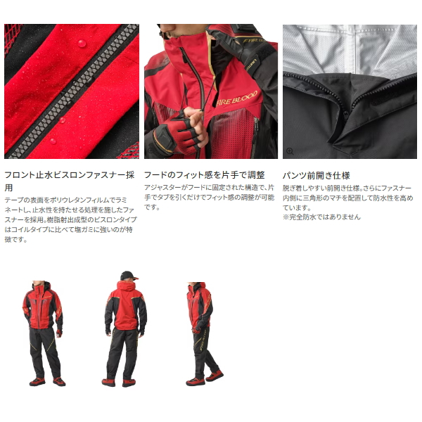 画像4: ≪'25年3月新商品！≫ シマノ リミテッド プロ 3シーズン レインスーツ RA-160Y リミテッドブラック 3XLサイズ [3月発売予定/ご予約受付中]
