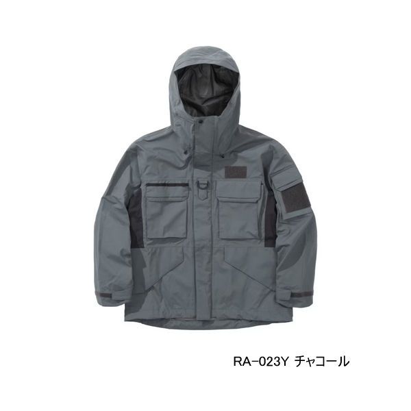画像1: ≪'25年3月新商品！≫ シマノ ESレインジャケット 03 RA-023Y チャコール XLサイズ [3月発売予定/ご予約受付中]