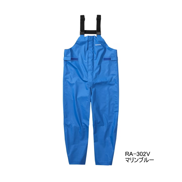 画像1: ≪'25年3月新商品！≫ シマノ マリンサロペット RA-302V マリンブルー 3XLサイズ [3月発売予定/ご予約受付中]
