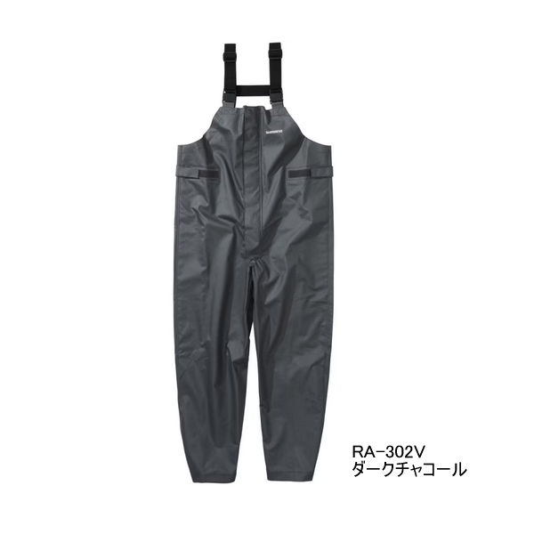 画像1: ≪'25年3月新商品！≫ シマノ マリンサロペット RA-302V ダークチャコール 2XLサイズ [3月発売予定/ご予約受付中]