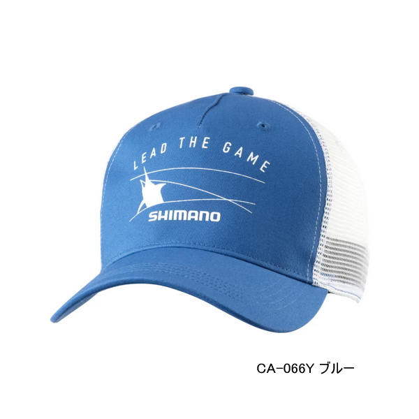 画像1: ≪'25年3月新商品！≫ シマノ グラフィック メッシュキャップ CA-066Y ブルー Lサイズ [3月発売予定/ご予約受付中]