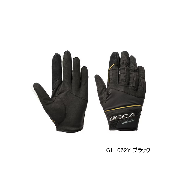 画像1: ≪'25年3月新商品！≫ シマノ 05 オシア キャスティング プロ グローブ GL-062Y ブラック Lサイズ [3月発売予定/ご予約受付中]