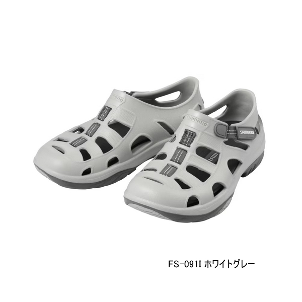 画像1: ≪'25年4月新商品！≫ シマノ イヴェアー マリンフィッシングシューズ FS-091I ホワイトグレー 26.0cm [4月発売予定/ご予約受付中]