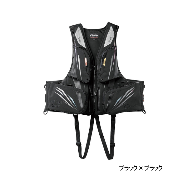 画像1: ≪'25年6月新商品！≫ がまかつ アルテマシールドプロ フローティングベスト GM-6005 ブラック×ブラック LLサイズ [6月発売予定/ご予約受付中]