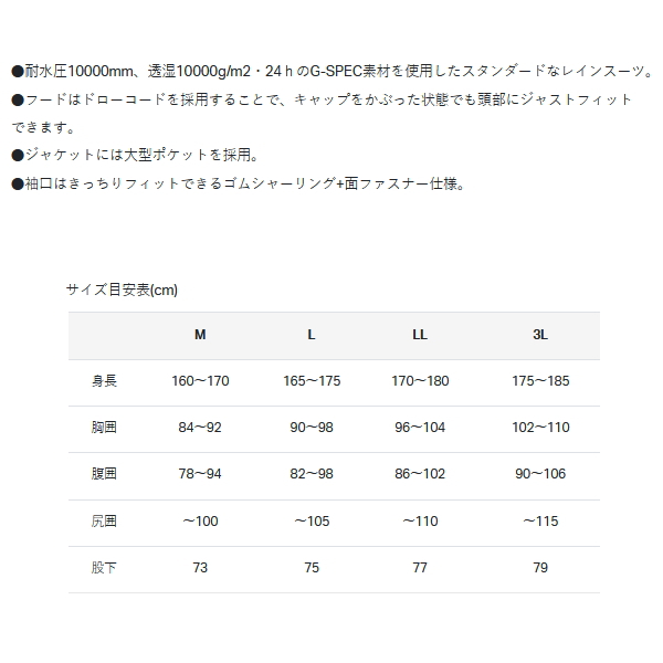 画像4: ≪'25年6月新商品！≫ がまかつ Gスペック レインスーツ GM-3784 ブルー Mサイズ [6月発売予定/ご予約受付中]