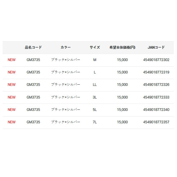 画像: ≪'25年4月新商品！≫ がまかつ 2WAY プリントジップシャツ(半袖) GM-3735 ブラック×シルバー LLサイズ [4月発売予定/ご予約受付中]